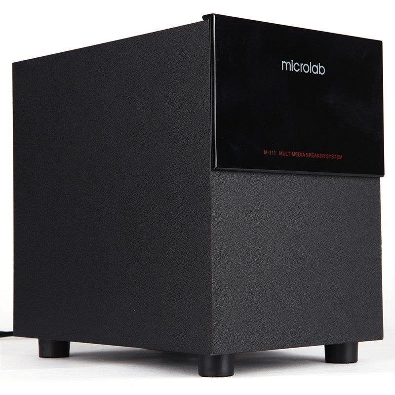 麦博(microlab)高品质有源音响系统M111普及版 电脑音箱 音响 低音炮 木质音箱 黑色图片