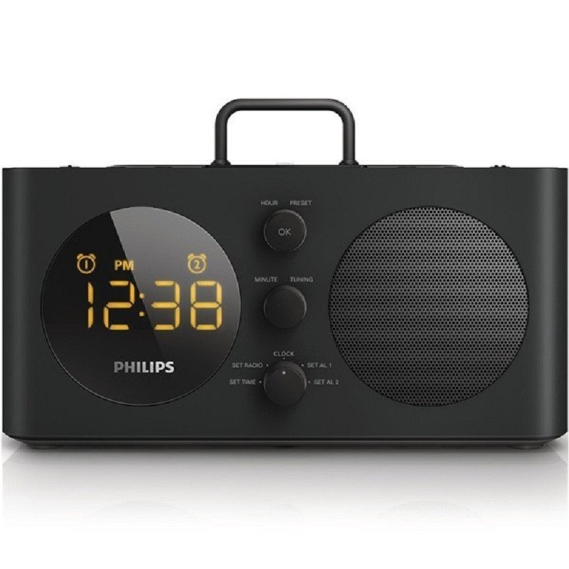 Philips/飞利浦AJ6200DBZ苹果音箱iPhone7/6Plus/5s充电器家居音乐底座音响 闹钟/FM收音机