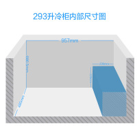 美的(Midea)BD/BC-293KM(E) 293升 冰柜家用商用 顶开门 大冷冻柜冷藏冷冻转换柜大容量卧式冷柜