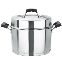 美厨(maxcook)二层蒸锅 不锈钢加厚复底26cm 电磁炉通用 蒸煮两用可叠放 爱家系列MCGJ-AJ026