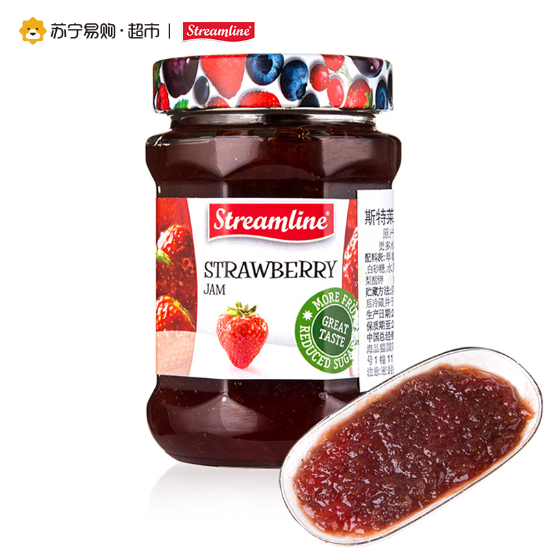 Streamline斯特莱草莓果酱340g