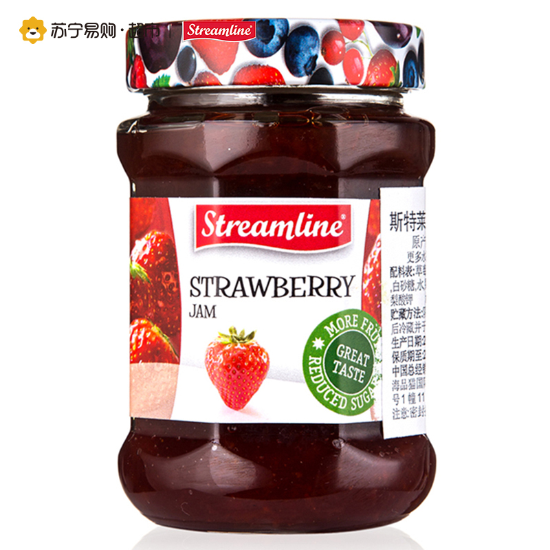 Streamline斯特莱草莓果酱340g