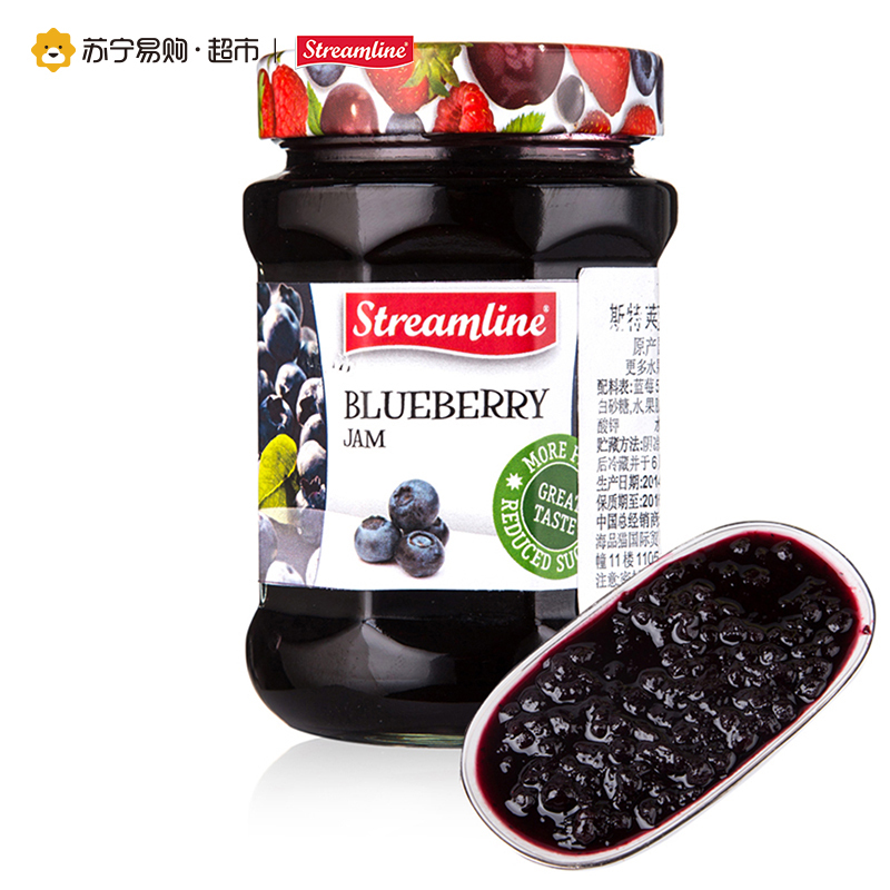 Streamline斯特莱蓝莓果酱340g