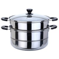 美厨(maxcook)二层蒸锅26CM精惠系列不锈钢 锅具MCZ753