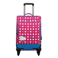 狼域拉杆箱旅行箱包行李箱登机箱子万向轮防水男女潮20寸玫红L-1265