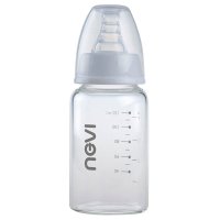 新贝奶瓶 婴儿玻璃奶瓶 新生宝宝标口径奶瓶120ml正品 防吐奶瓶XB8915