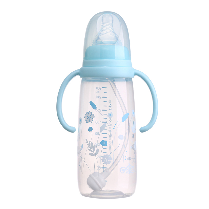 日康标口有柄自动奶瓶(260ml.PP) RK-3121