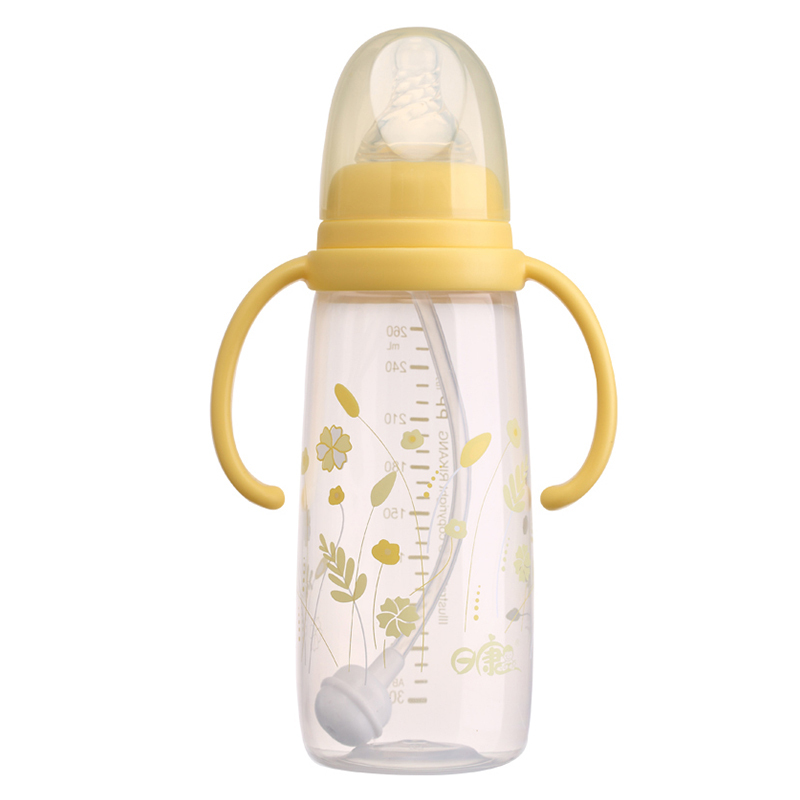 日康标口有柄自动奶瓶(260ml.PP) RK-3121
