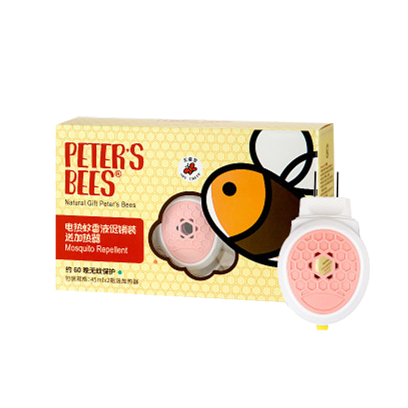 peter’s bees彼特的蜜蜂 电热蚊香液45ml*2+1加热器