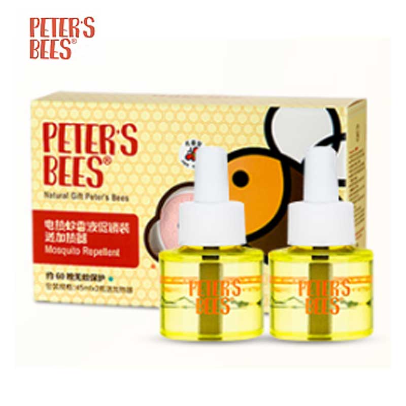 peter’s bees彼特的蜜蜂 电热蚊香液45ml*2+1加热器