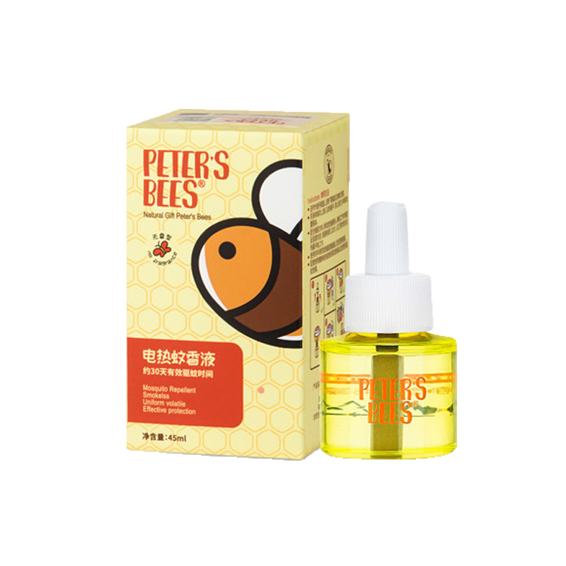 peter’s bees彼特的蜜蜂电热蚊香液补充装 *4瓶