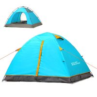 埃尔蒙特 户外帐篷 双人双层防雨露营铝杆帐篷 户外野营帐篷610-310
