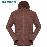 哈克士男式灰蓝色保暖刷毛外套438107