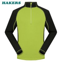 哈克士男式黑色保暖快排衫438108