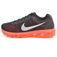 正品耐克2015新款Air Max男鞋全掌气垫黑橙色跑步鞋683632-002