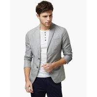 千纸鹤男装HMX301002A男银灰顺滑轻柔修身便西