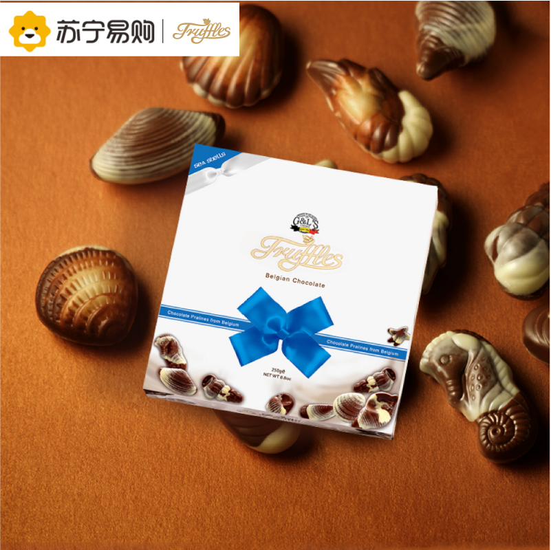 德菲丝金贝壳代可可脂巧克力制品 250g/盒