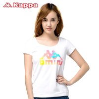 Kappa背靠背女T恤女圆领短袖运动女款半袖K0422TD04