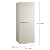 美菱(MELING)BCD-193LC 193升金色时尚两门冰箱 单身贵族小两口三口之家优选