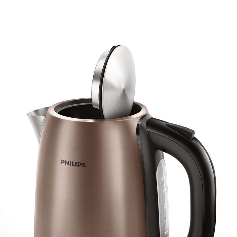 飞利浦(Philips)电热水壶HD9332烧水壶304食品级双层不锈钢PTC保温1.7升电水壶
