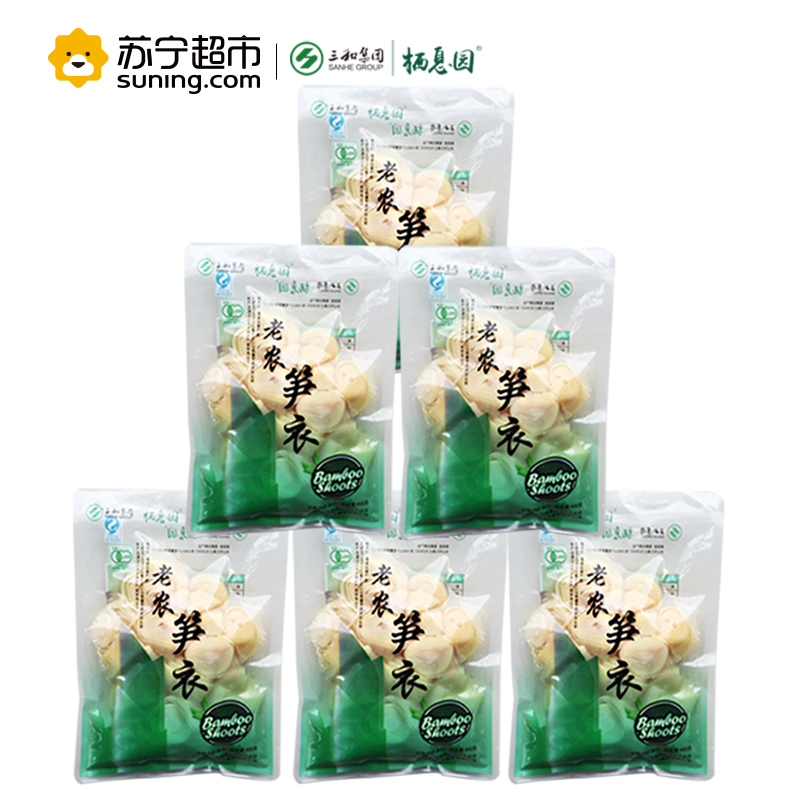 栖息园 福建老农笋衣400g*6火锅配菜清水竹笋