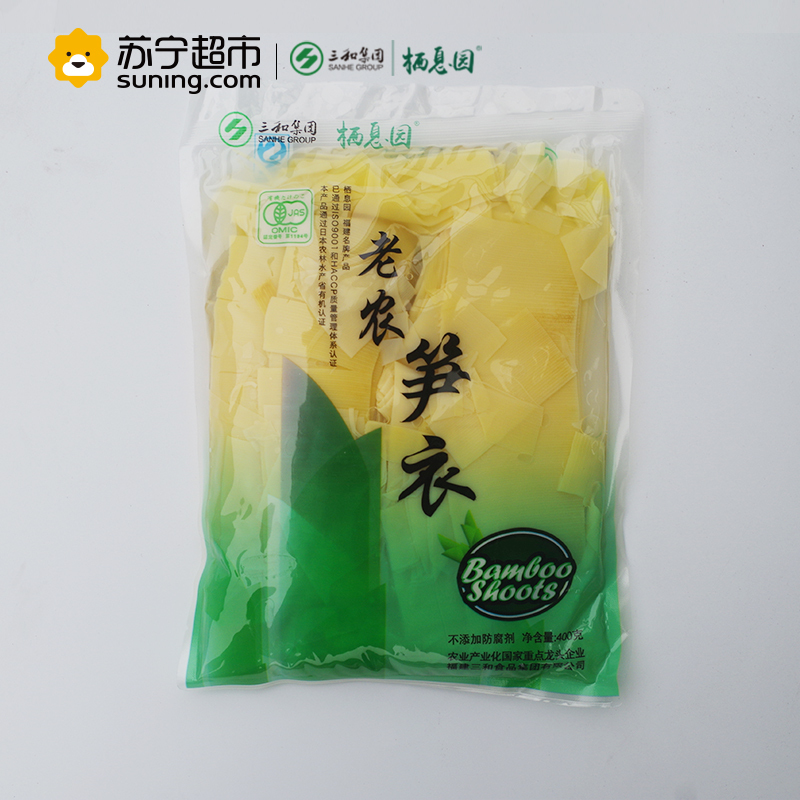 栖息园 福建老农笋衣400g*6火锅配菜清水竹笋