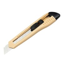 得力文具用品 2003大号美工刀 金属裁纸刀带折刀器 铅笔刀 工具刀