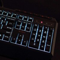 雷柏(Rapoo)V50有线USB背光 机械手感 专业电竞游戏英雄联盟LOL/DOTA/CF/守望先锋网吧网咖发光键盘