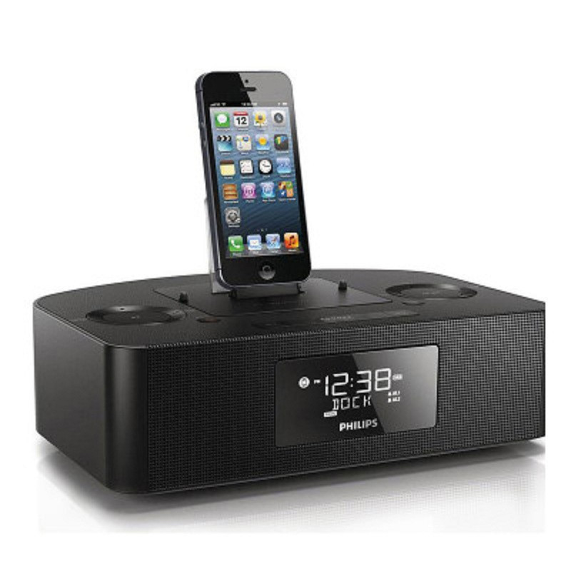 Philips/飞利浦AJ7050苹果音箱iPhone手机/ipad平板充电器 家居音乐底座音响可插U盘 FM收音机