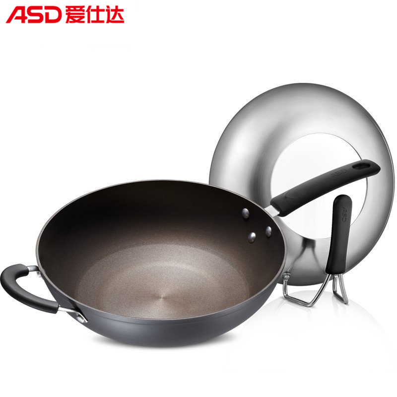 爱仕达(ASD) 32CM火龙眼少油烟不粘锅炒菜锅炒锅锅具NJ8332E