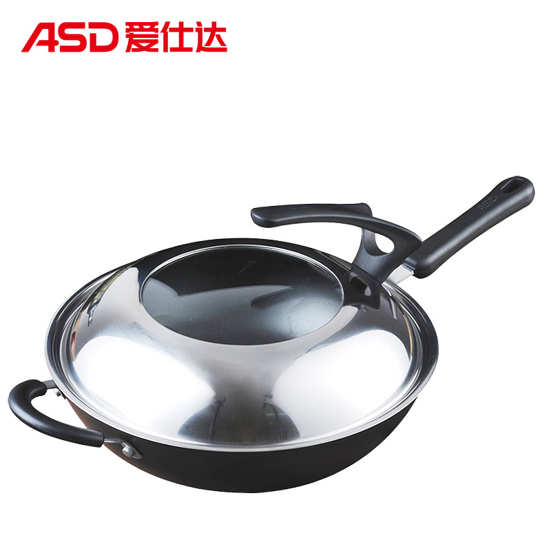 爱仕达(ASD) 锅具34CM锈不了铁锅炒菜锅铁锅锅具CF34B1J高清大图