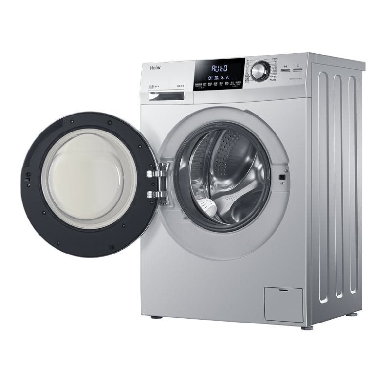 海尔(Haier)XQG80-BDX14756U1 8公斤直驱变频滚筒洗衣机(银灰色)图片