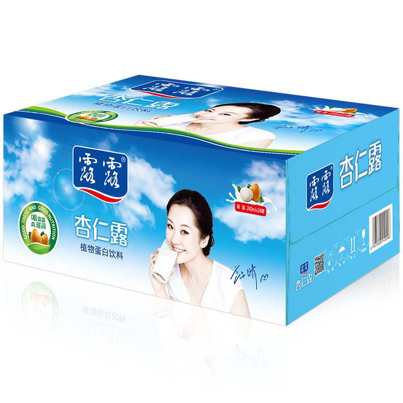 露露(lolo)原味杏仁露240ML*24罐 箱装 植物蛋白饮料