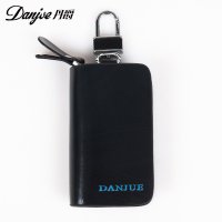 丹爵 牛皮 配耐磨超纤 实用高档 商务休闲 男士汽车钥匙包 D6201