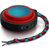 Philips/飞利浦BT2000蓝牙音箱 创意伸缩便携式音响 多媒体迷你户外运动小音响低音炮 红色