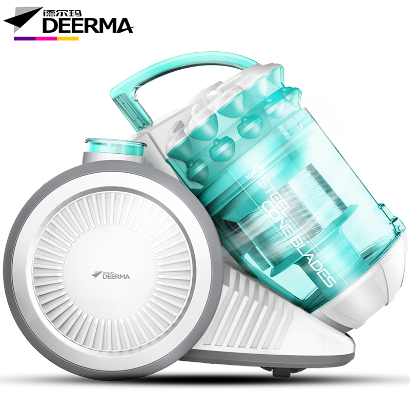 德尔玛(Deerma)吸尘器 DX203E 旋风离尘 真空防回流 针孔滤尘气 吸尘机
