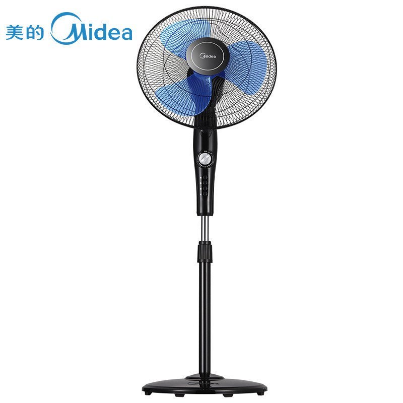 美的电风扇 落地扇FS40-15KW 三叶机械 家用静音 摇头定时
