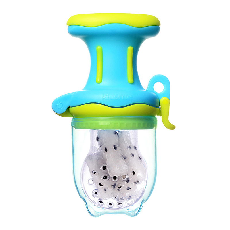 kidsme 亲亲我 匙尚咀嚼辅食器(蓝色L)