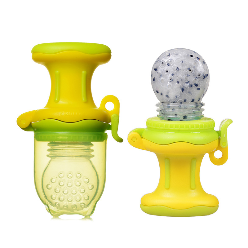 亲亲我(kidsme) 匙尚咀嚼辅食器(抗菌风琴式黄色L)