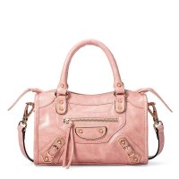 ONLY2016春季新款个性时尚铆钉单肩包机车包休闲百搭女手提包134粉色