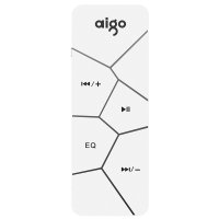 爱国者（aigo）数码播放器 MP3-103 8G内存 白色 迷你运动型MP3播放器