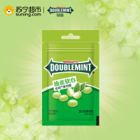 DOUBLEMINT绿箭脆皮软心薄荷糖留兰香薄荷味糖果40g袋装