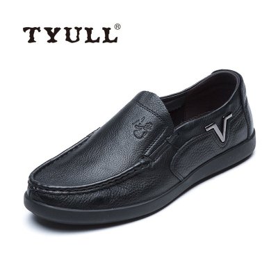 垂钓者(TYULL) 男士平底商务休闲皮鞋 软底软皮 51002