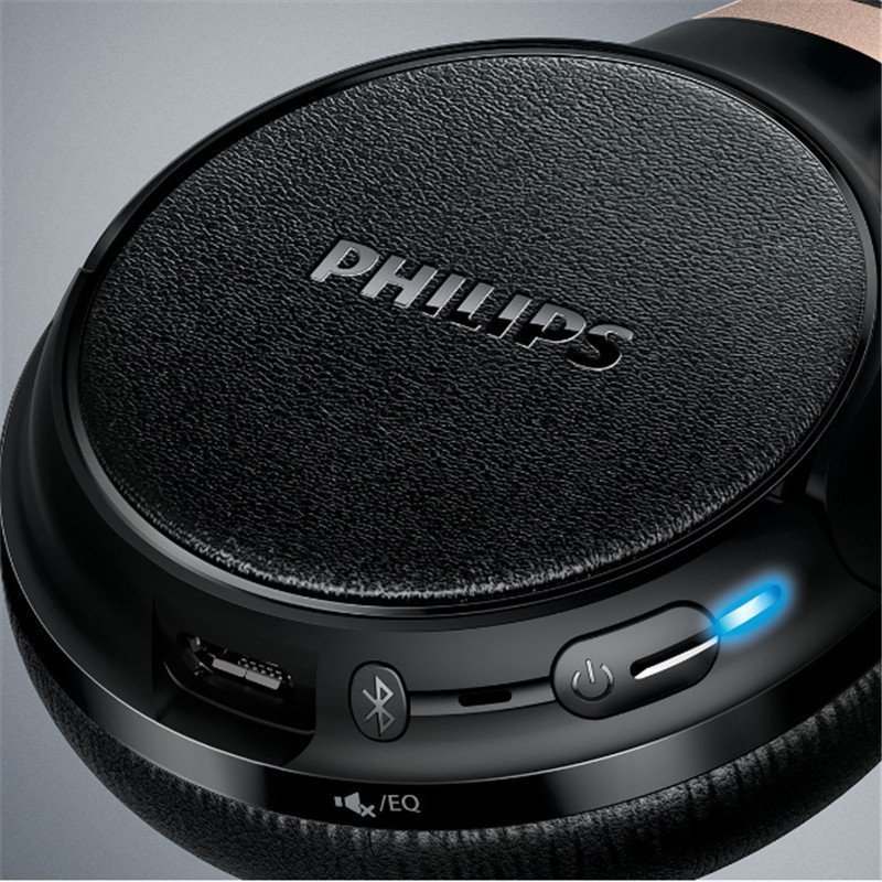 飞利浦(Philips)SHB9250 头戴式无线蓝牙耳机 无线控贴耳式蓝牙通话耳机