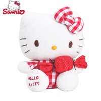 [爆款推荐]官方Hello Kitty凯蒂猫 糖果格子毛绒公仔玩具礼物