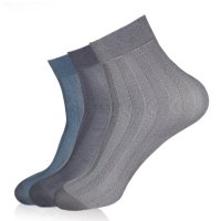 恒源祥男士袜子丝袜短筒薄型凉爽男袜 对对袜 条纹春夏季薄款浅口短袜 深色15双装 C551755