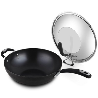 九阳(Joyoung)炒锅 CTH3203 厨房锅具 铁锅 精铁 炒锅 平底锅 不粘锅 电磁炉 通用