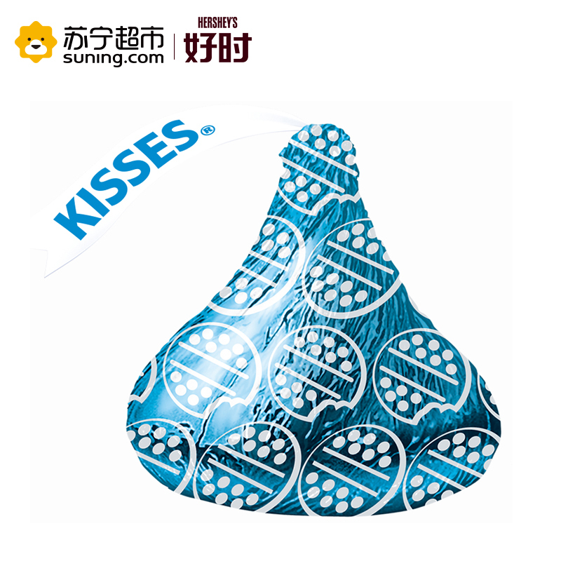 好时 KISSES 曲奇奶香白巧克力 散装 500g