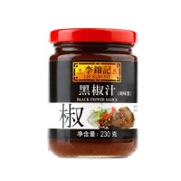 [苏宁易购超市]李锦记黑椒汁意大利面酱黑椒牛排烧烤酱230g