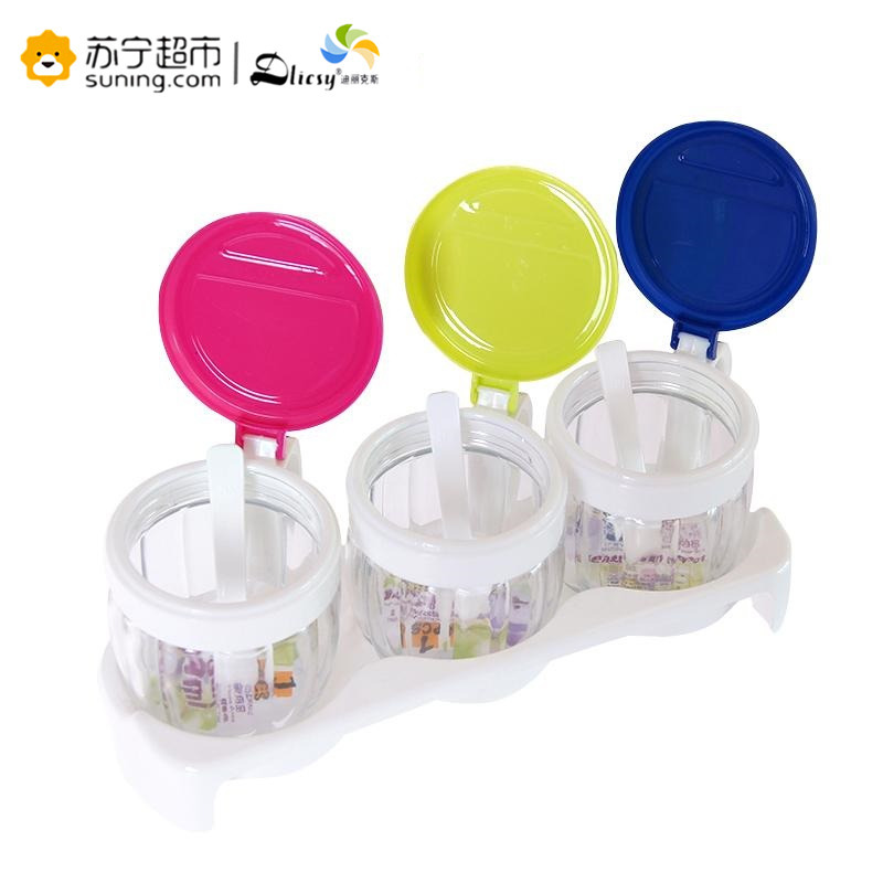 迪丽克斯玻璃调味瓶4件套 6610-3 (1个托盘3个玻璃调味瓶)